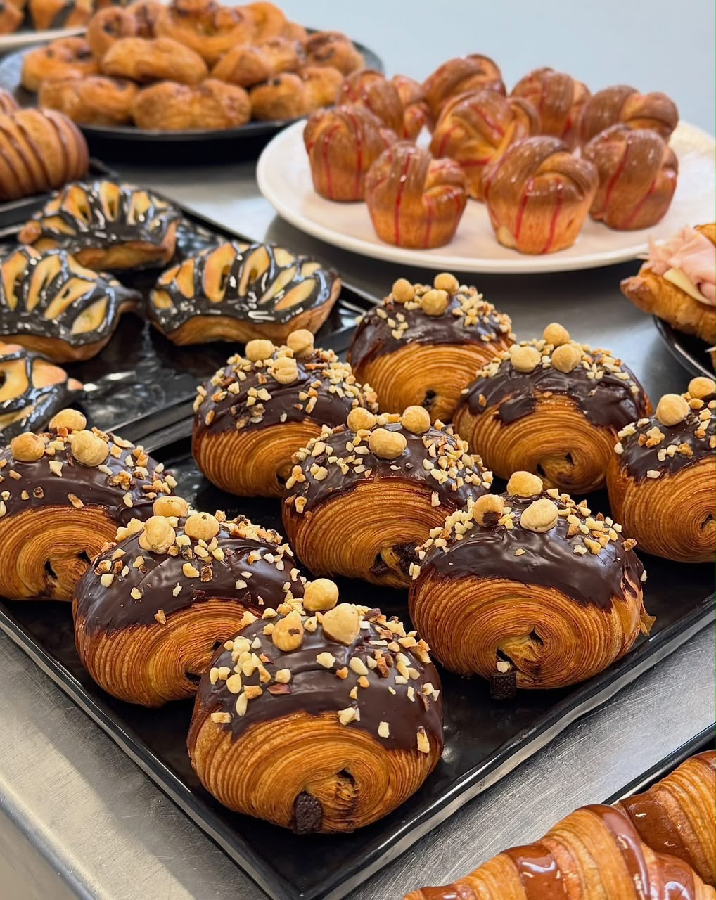 Croissant chocolat et noisettes